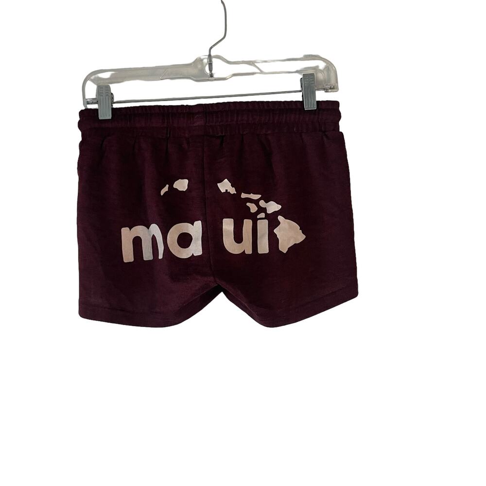 Aloha‎ Women's Size Medium Red Maui Hawaiian Pull On Shorts
